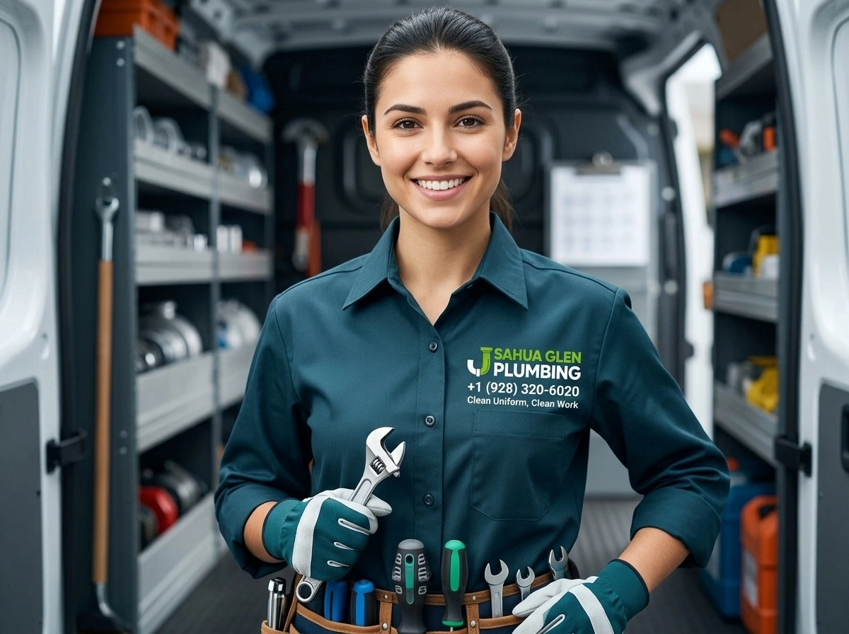 Clean Uniform Clean Work Guarantee Sahua Glen Plumbing Glendale AZ